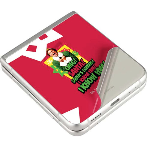 Elf OMG Santas Coming Galaxy Z Flip3 5G Skin